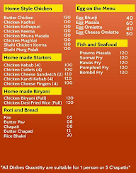 Saffron Spice menu 1