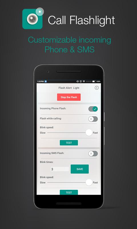 Flash Alert Calling &amp; Messages Screen 2