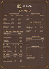 Quench menu 2