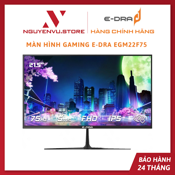 Màn Hình Gaming E - Dra Egm22F75 (21.5"/Fhd/Ips/75Hz/5Ms) - Hàng Chính Hãng