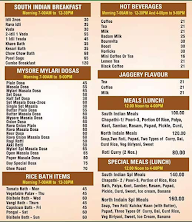 Mysore Mylari Family Restaurant menu 1