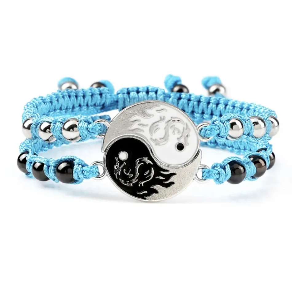 Nieuwe Magnetische Taiji Draak Totem Yin en Yang Mode Armband. Voor evenwicht, gezondheid en een unieke stijl. Voor mannen en vrouwen.