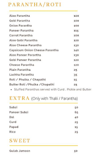 Delhi Parantha Cafe menu 3