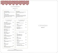 Veranda - The Manor Hotel menu 1