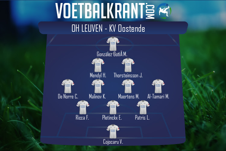 Opstelling OH Leuven | OH Leuven - KV Oostende (27/08/2022)