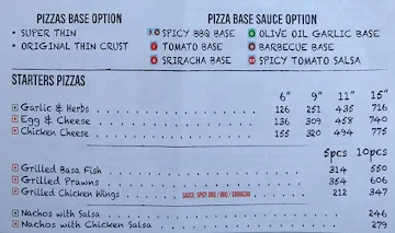 Tossin Pizza menu 