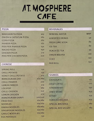 Atmosphere Cafe menu 3