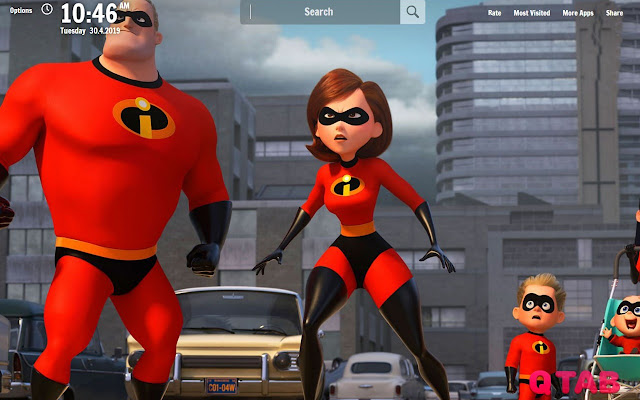 Incredibles 2 Wallpapers New Tab