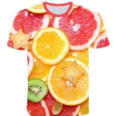 Title 5, Fruit Assorted Medley Pattern 3D Printed Short ...