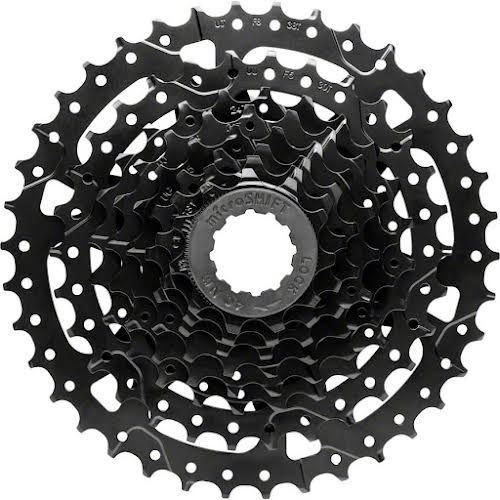 MicroShift Acolyte Super Short Cassette - 8 Speed, 11-38t, Black, ED Coated