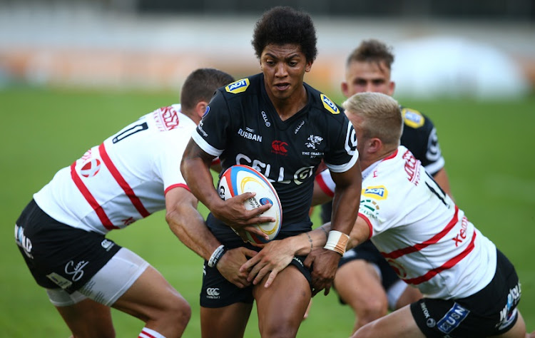 Garth April of the Cell C Sharks XV during the SuperSport Rugby Challenge match between Cell C Sharks XV and Xerox Golden Lions XV at Jonsson Kings Park Stadium on June 30, 2018 in Durban, South Africa.