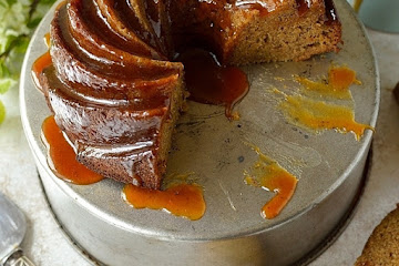 Banana Rum Caramel Bundt Cake