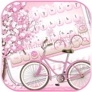 Sakura Pink Bicycle Keyboard Theme 10001006 Icon