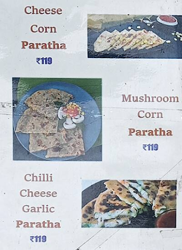 The Paratha Factory menu 