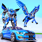 Cover Image of ダウンロード New Police Transform Robot Unicorn Flying Horse 1.9.3 APK