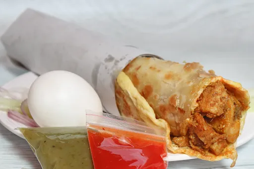 Egg With Double Chicken Roll