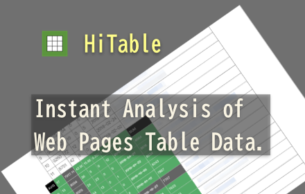 HiTable: Instant Table Analysis small promo image