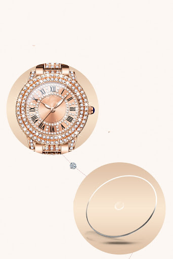 Title 1, Exquisite And Elegant Sparkling Quartz Watch Wi...