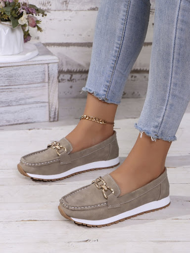 Title 8, Womens Fashion Round Toe Slip-on Platform Casu...