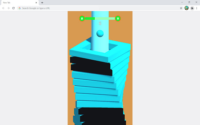 Helix Stack Ball Arcade Game chrome extension