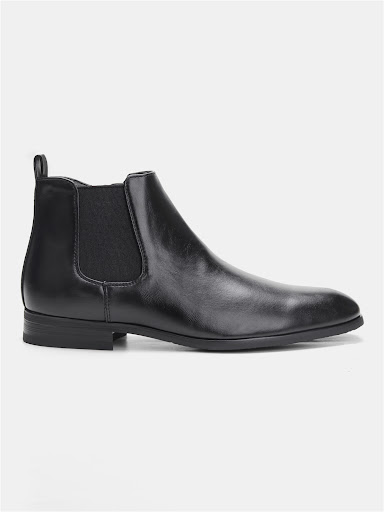 Title 19, Plus Size Chelsea Boots Mens Classic Wooden Ro...