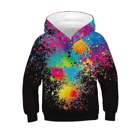 Title 5, Digital Printed Childrens Hooded Sweater for K...