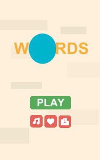 Android application Words: Collect words with ball screenshort