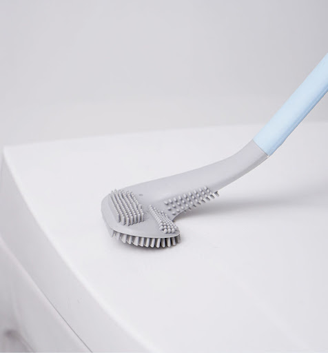 Title 2, Silicone Toilet Brush with Super Soft Brush Hea...