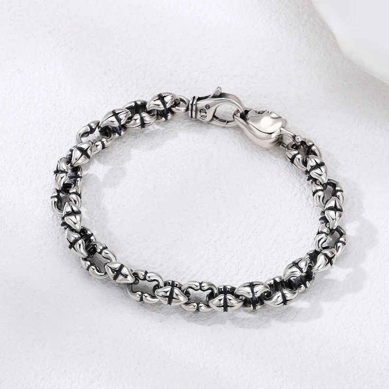 Title 2, Bracelet homme en argent sterling 925, épais et...