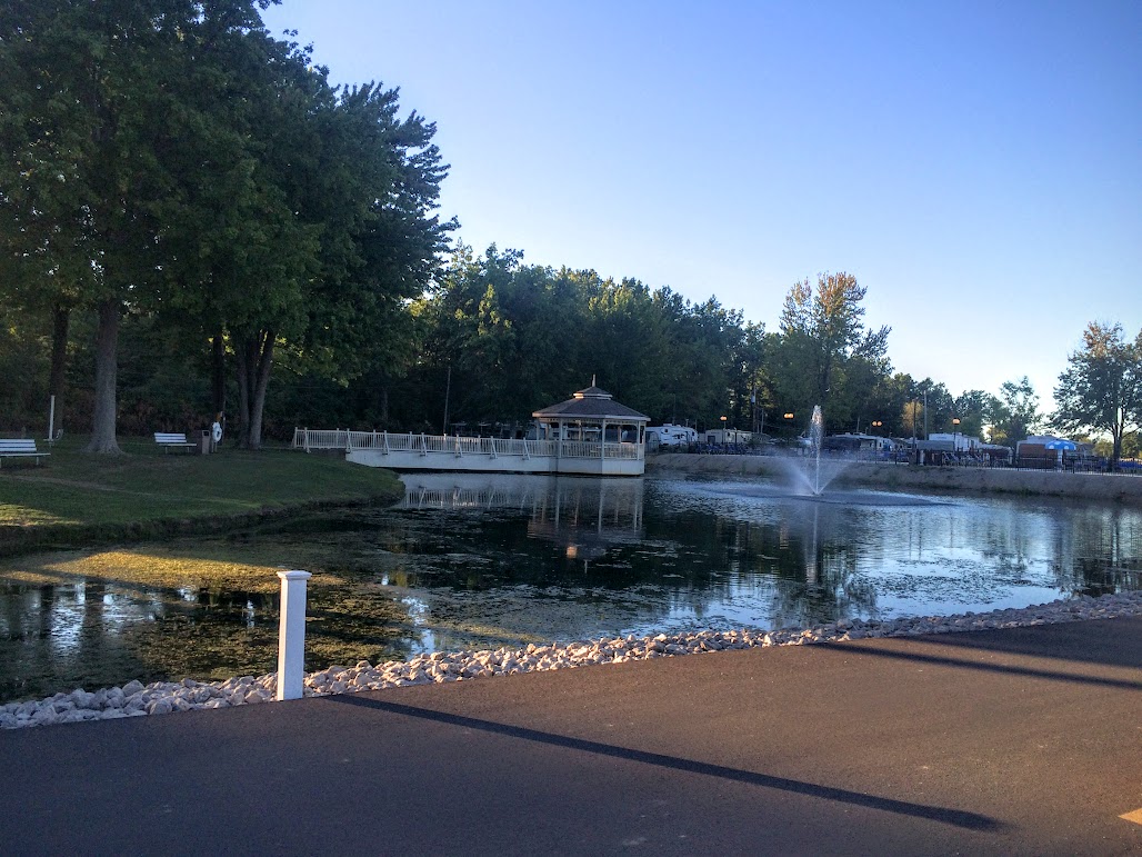 Another pond with a nice gazebo on it.