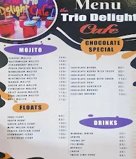 The Trio Delight Cafe menu 1