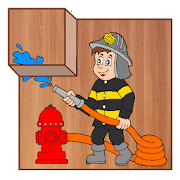 Fireman Puzzle 3D for kids  Icon