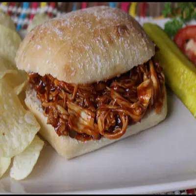 Honey BBQ Pulled Chicken Sandwich