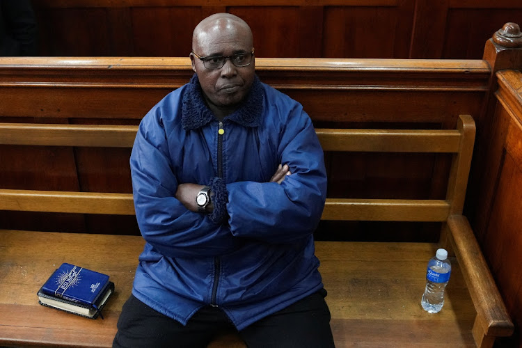 Rwandan genocide suspect Fulgence Kayishema appears at the Cape Town magistrate’s court on June 9. Picture: NIC BOTHMA/REUTERS