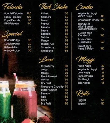Juice Bar menu 