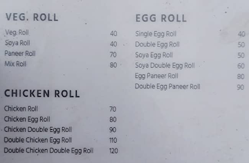 Tasty Bites menu 