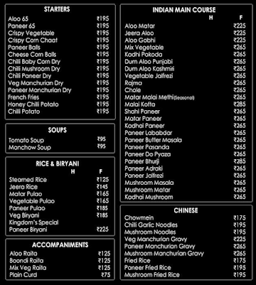 Masala Chowk Pure Veg By Royal Bistro menu 