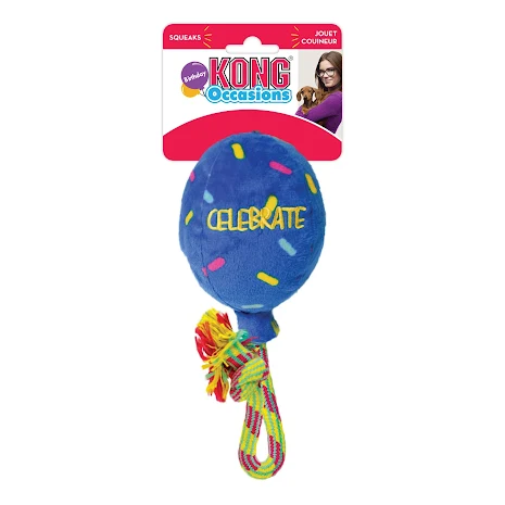 KONG Occasions Birthday Balloon blue, large, RCC13E, 3st