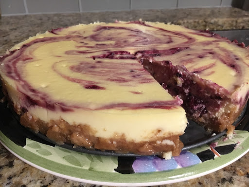 Blackberry Swirl Cheesecake