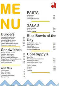 Awfis Cafe menu 1