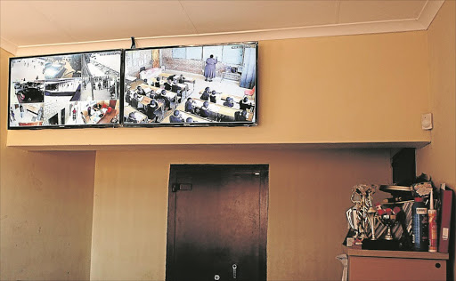 August 10, 2016. BIG BROTHER IS WATCHING: Some teachers at Ntji Mothapo Primary School are against the installation of CCTV cameras inside classrooms at the school . Photo Sandile Ndlovu © Sowetan