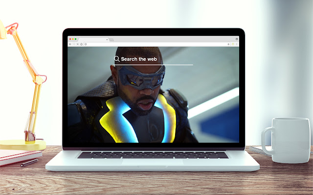 Black Lightning New Tab Theme
