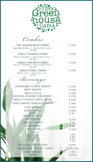 The Greenhouse Cafe menu 4