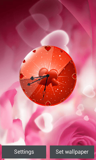 Love Clock Live Wallpaper