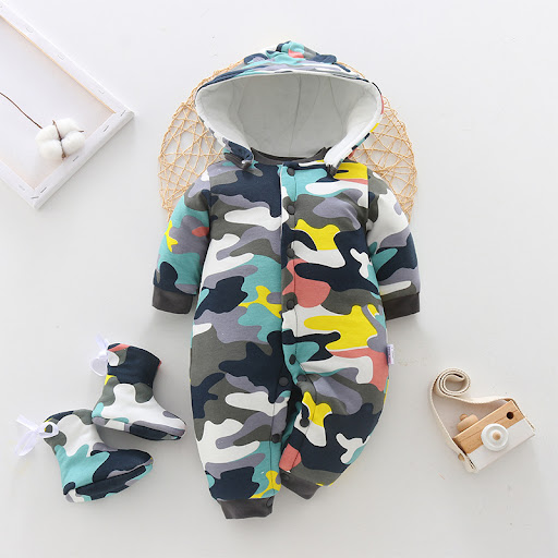 Title 5, Newborn one-piece thick clothes Keep your baby ...