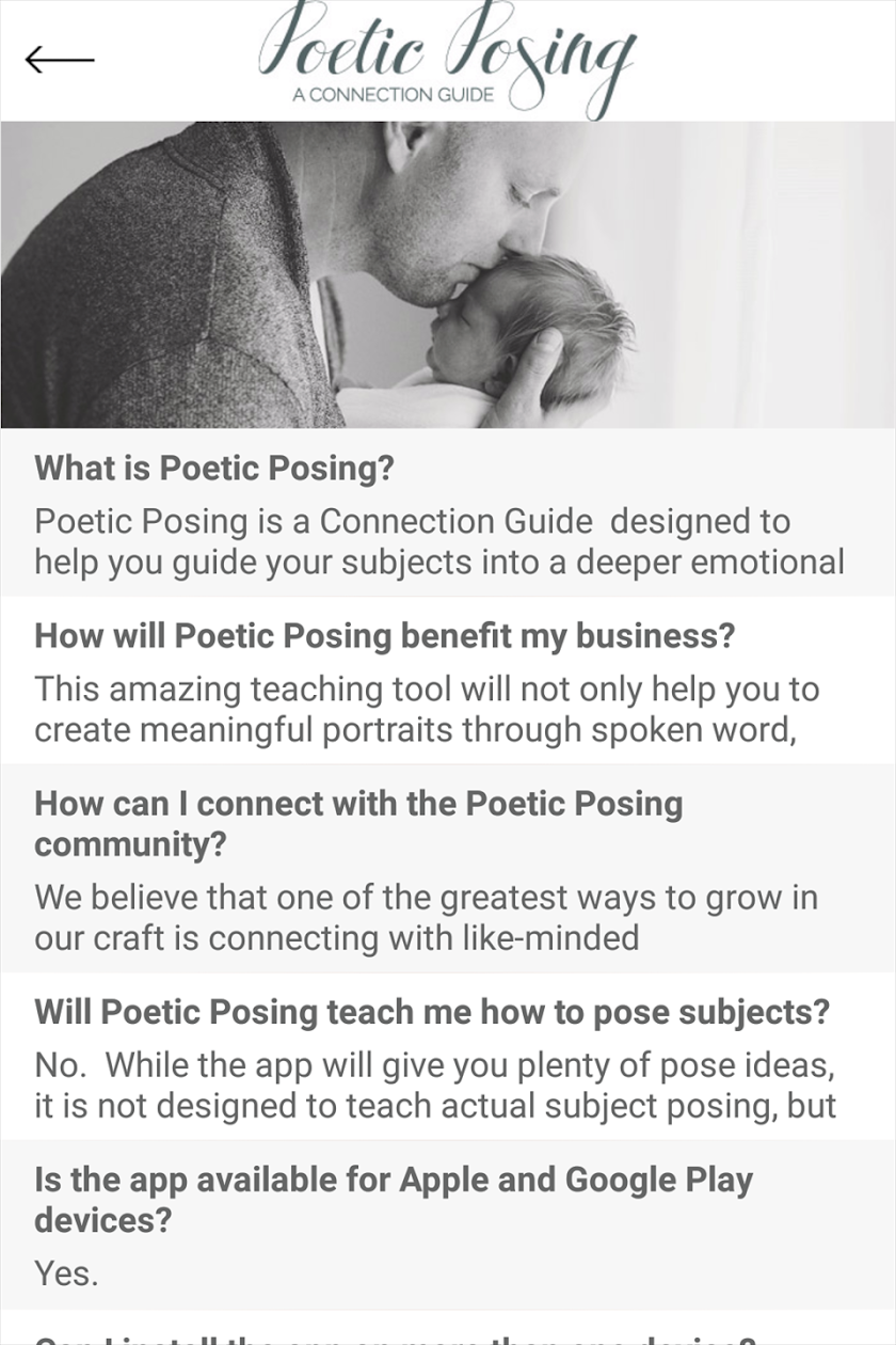 POETIC POSING Screen 3