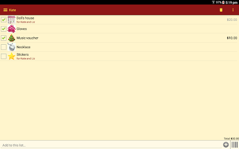 Gift List screenshot 9