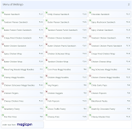 Meltingo menu 2