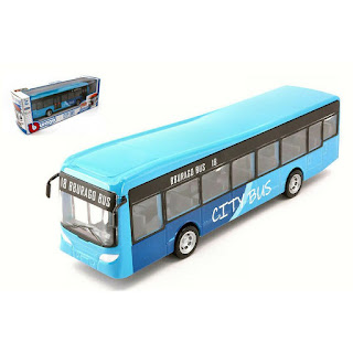 Городской автобус Long City Bus синий Bburago за 1 090 руб.