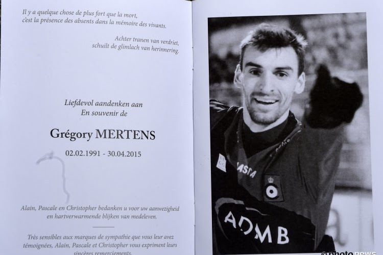 FOTO: Belgische voetbalwereld neemt afscheid van Gregory Mertens